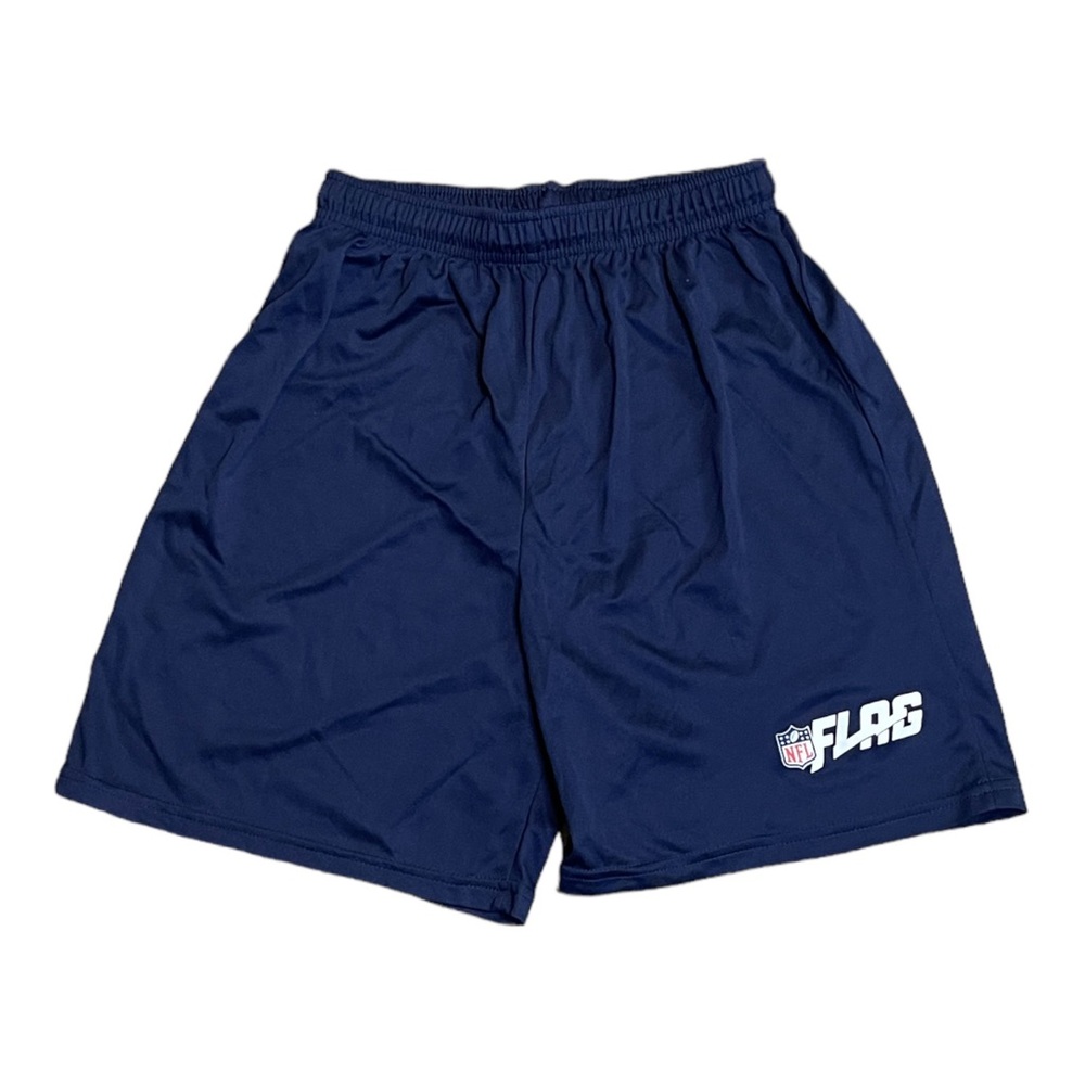 Augusta Sportswear NFL Flag Boys Youth Large Navy Elastic Waist Shorts